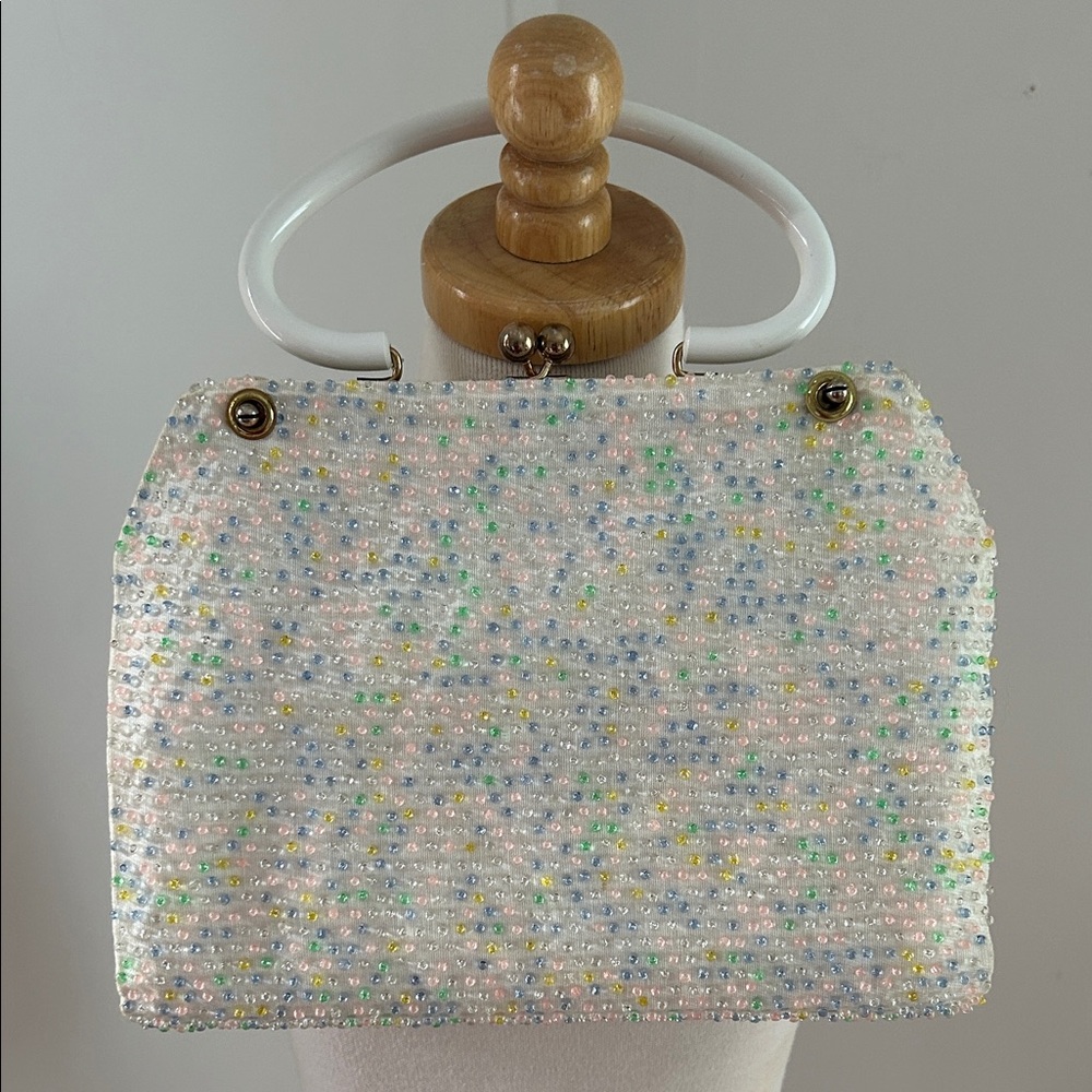 Lumured Vintage Multicolor Beaded Bag